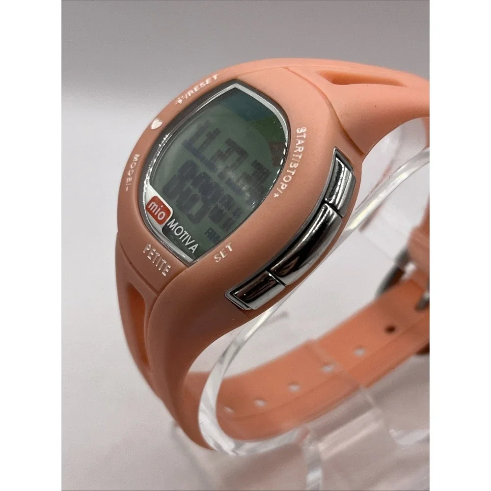 Mio Motiva Petite Watch Heart Rate Monitor Calorie Counter Pink- New Battery